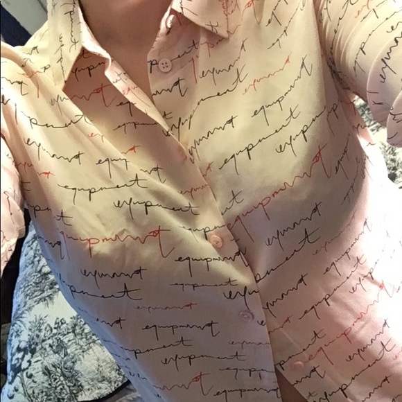 EQUIPMENT SILK BLOUSE PINK - Picture 2 of 10